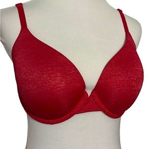 Victoria’s Secret Red Uplift Semi Demi Bra Size 34DD